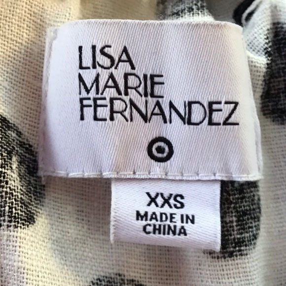 Lisa Marie Fernandez Polka Dot Ruffle Linen Mini Dress NEW - Picture 13 of 15